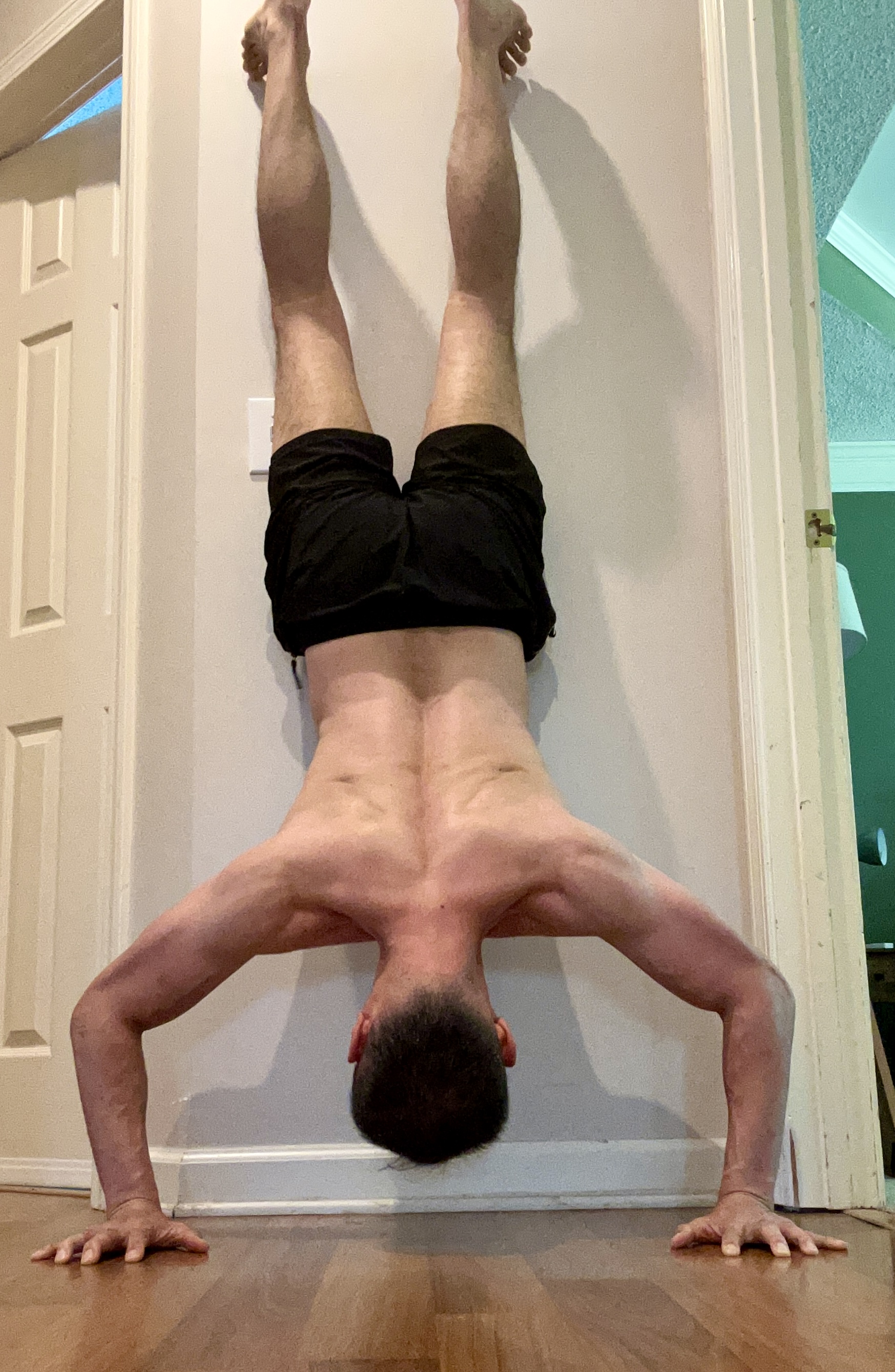 Handstand Day 61-90 · weird. I was free standing at some point.